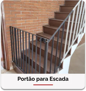 Portão de grade para escada