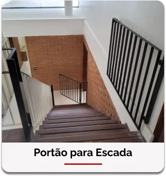 Portão para escada em ferro